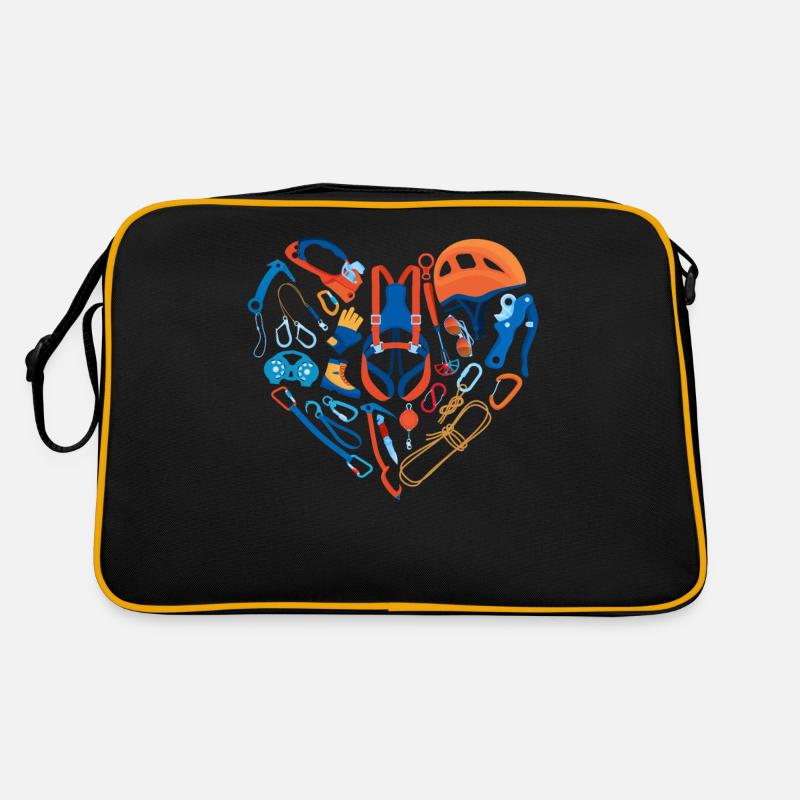 Climber Rock Climbing Equipment - Retro Bag - black/gold
