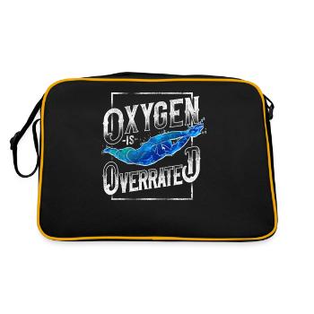 Swimming Swimmer Swim Oxygen Is - Retro Bag - black/gold - Back