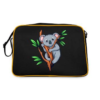 Koala ours koala bambou - Sac Retro - noir/or - Dos