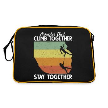Rock Climbing Climber Retro - Sac Retro - noir/or - Dos