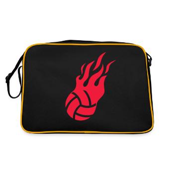 Beach Volleyball Flames Ball Sports Beach Volleyball - Retro Bag - black/gold - Back