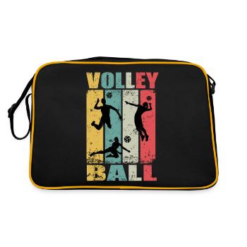 Rétro Volleyball de plage Volleyball volleyball - Sac Retro - noir/or - Dos