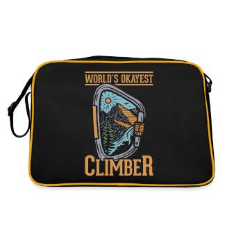 Rock Climbing Climber Carabiner - Sac Retro - noir/or - Dos