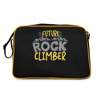 Rock Climbing Climber Future Rock - Retro Bag - black/gold - Back