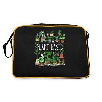 Plant Based - Retro Bag - black/gold - Back