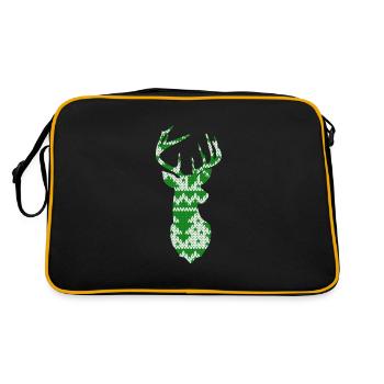Drôle de Noël Vêtements de cerf de Noël - Sac Retro - noir/or - Dos