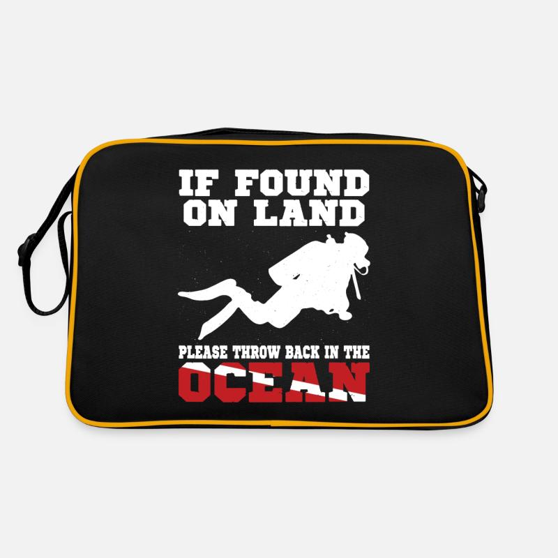 Scuba Diving Diver Dive Flag If Retro Tasche