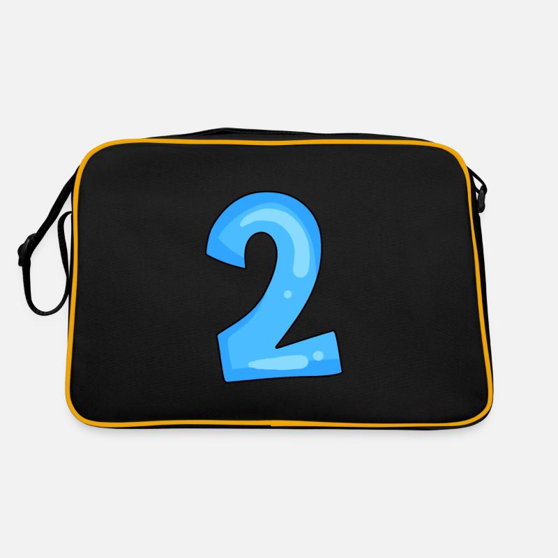 2 bleu Sac Retro