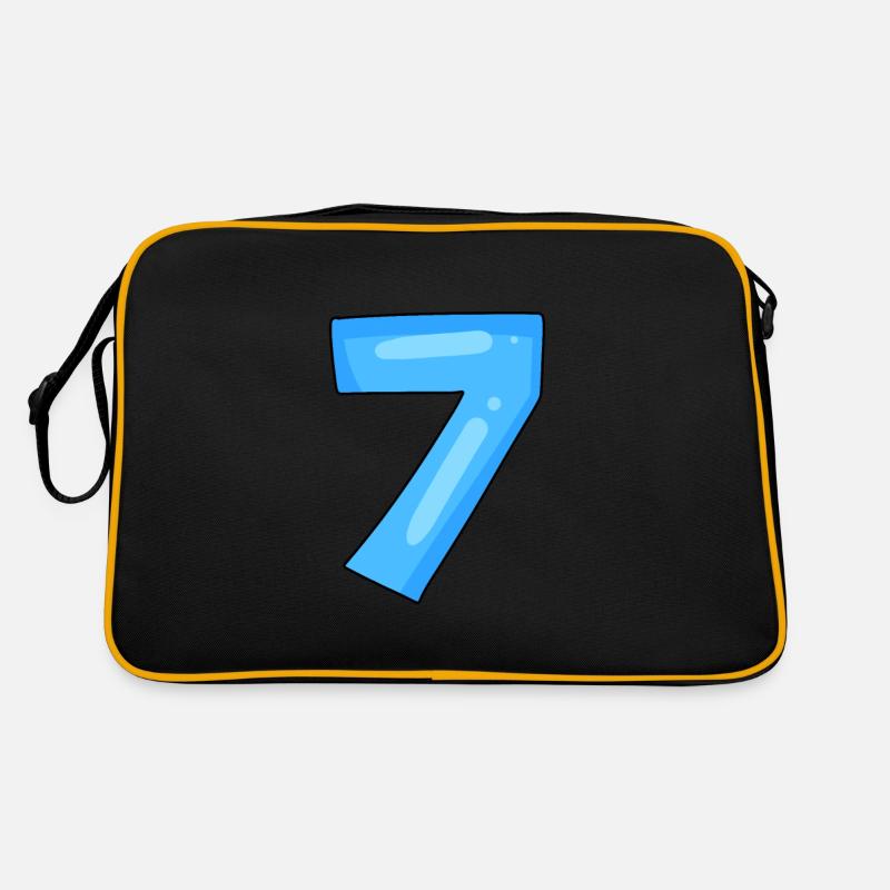 Nummer 7 Retro Tasche