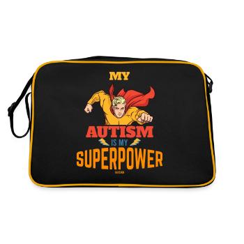 My autism is my superpower - Retro Bag - black/gold - Back