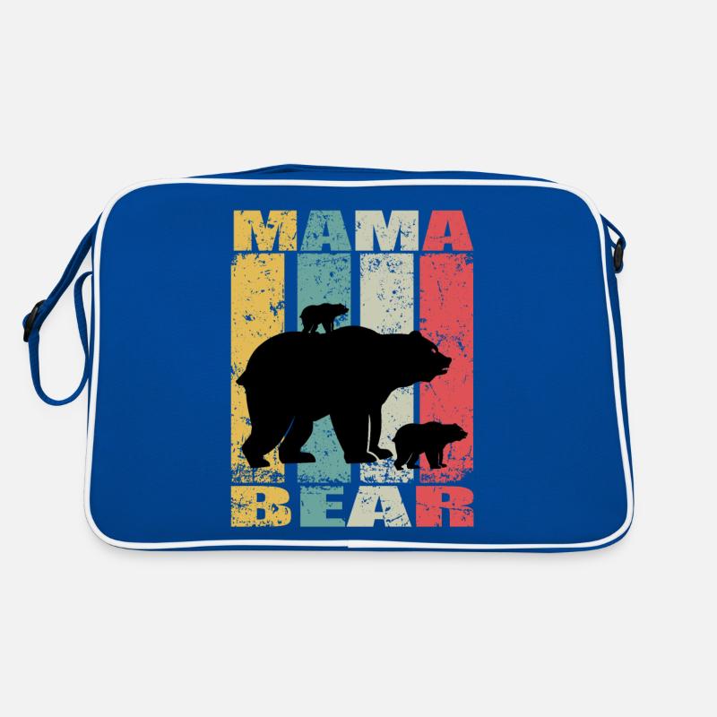Mama Bear Baby Bär Familien Mutter Bear Mamabär Retro Tasche