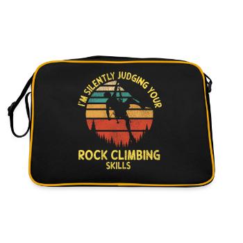 Rock Climbing Climber Retro - Sac Retro - noir/or - Dos
