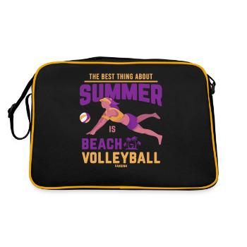 Volley volley beach volley plage Sport - Sac Retro - noir/or - Dos