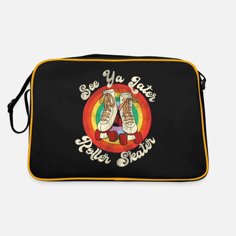 Cool Roller Skating Skate Girl Retro Bag