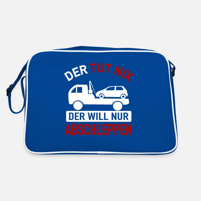 Abschlepper - Der Tut Nix Der Will Nur Abschleppen Retro Tasche