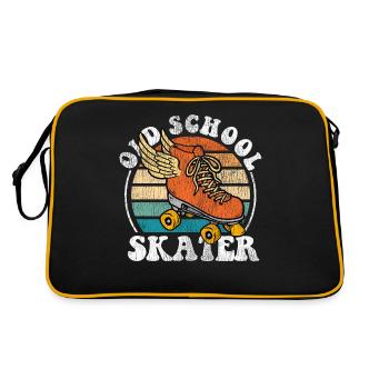 Cool Roller Skating Skate Girl - Sac Retro - noir/or - Dos