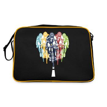 Vélo de course Vélo Accessoires Dames Vélo de course - Sac Retro - noir/or - Dos