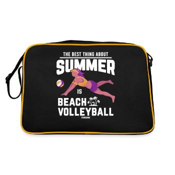 Volley volley beach volley plage Sport - Sac Retro - noir/or - Dos