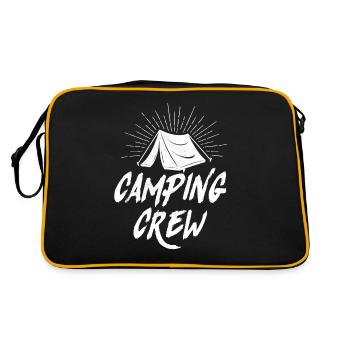 Camping Crew Tent - Retro Tasche - Schwarz/Gold - Hinten