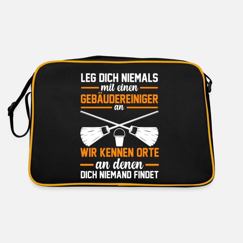Raumpfleger Putzmann Gebäudereiniger Retro Tasche