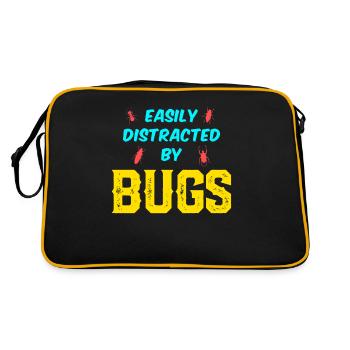 Vêtements pour insectes collecteurs d’insectes - Sac Retro - noir/or - Dos