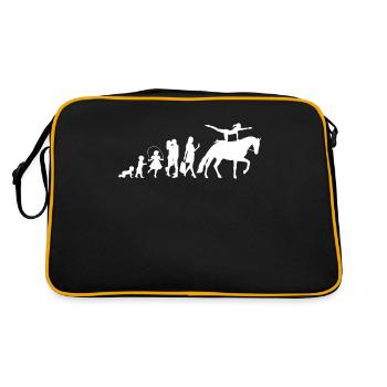 Chevaux Voltige Équitation Fille Volti Équitation - Sac Retro - noir/or - Dos