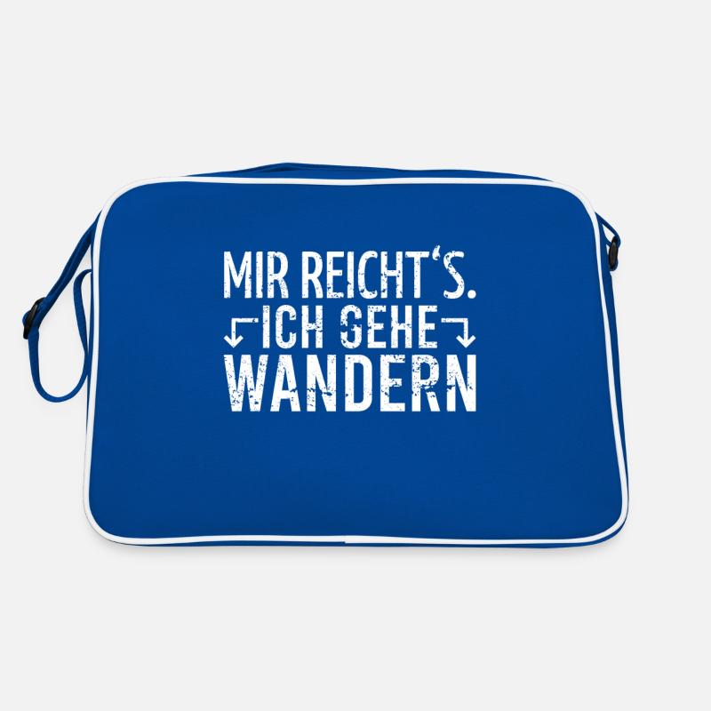Wandern Wanderer Spruch Retro Tasche