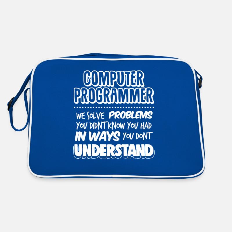 Programmeur informatique Geek Pun Apparel Sac Retro