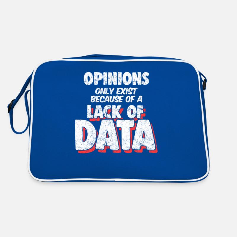 Computer Data Science Big Data Geek Pun Bekleidung Retro Tasche