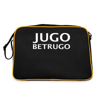 Jugo Betrugo Jugoslawien Serbien Bosnien Geschenk - Retro Tasche - Schwarz/Gold - Hinten