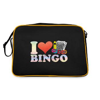 Bingo Bingo Player Board Game Bingo Lotto - Retro Bag - black/gold - Back