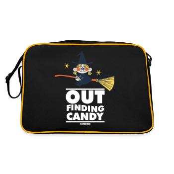 Hexe - Retro Tasche - Schwarz/Gold - Hinten