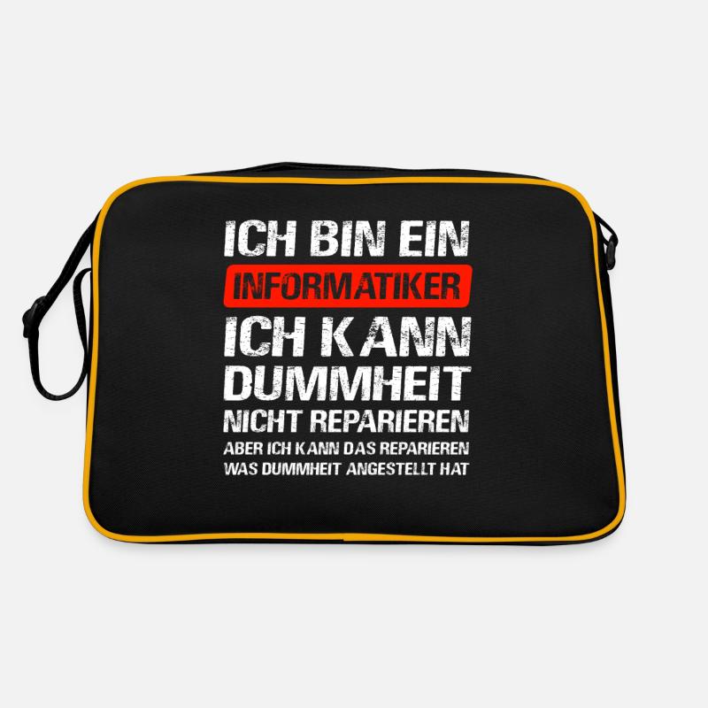 Informatiker Software Programmierer IT-Berater Retro Tasche