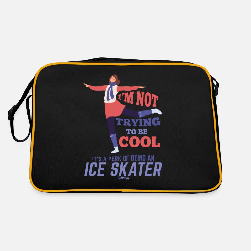 Eiskunstlauf Eislaufen Retro Tasche