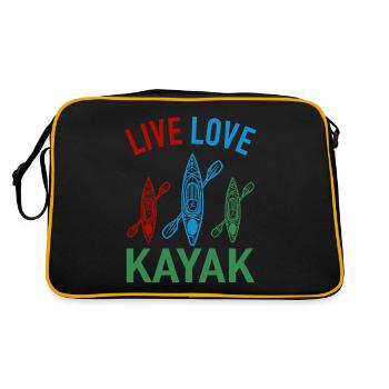 Kayak Kayak Canoë Kayak - Sac Retro - noir/or - Dos