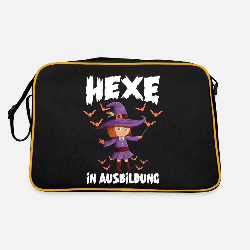 Hexe in Ausbildung Halloween Retro Tasche