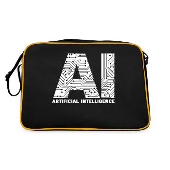 IA Intelligence Artificielle - Sac Retro - noir/or - Dos