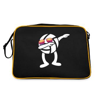Beach volley Dab Dance - Dabbing Volleyball - Sac Retro - noir/or - Dos