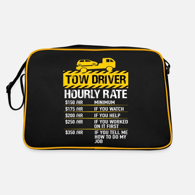 Abschleppwagen Fahrer Abschleppfahrer Abschlepper Retro Tasche