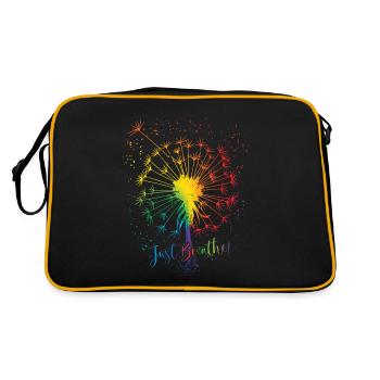 Just Dandelion Rainbow LBGT Sarcasm - Retro Bag - black/gold - Back