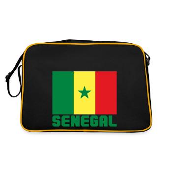 Sénégal - Sac Retro - noir/or - Dos