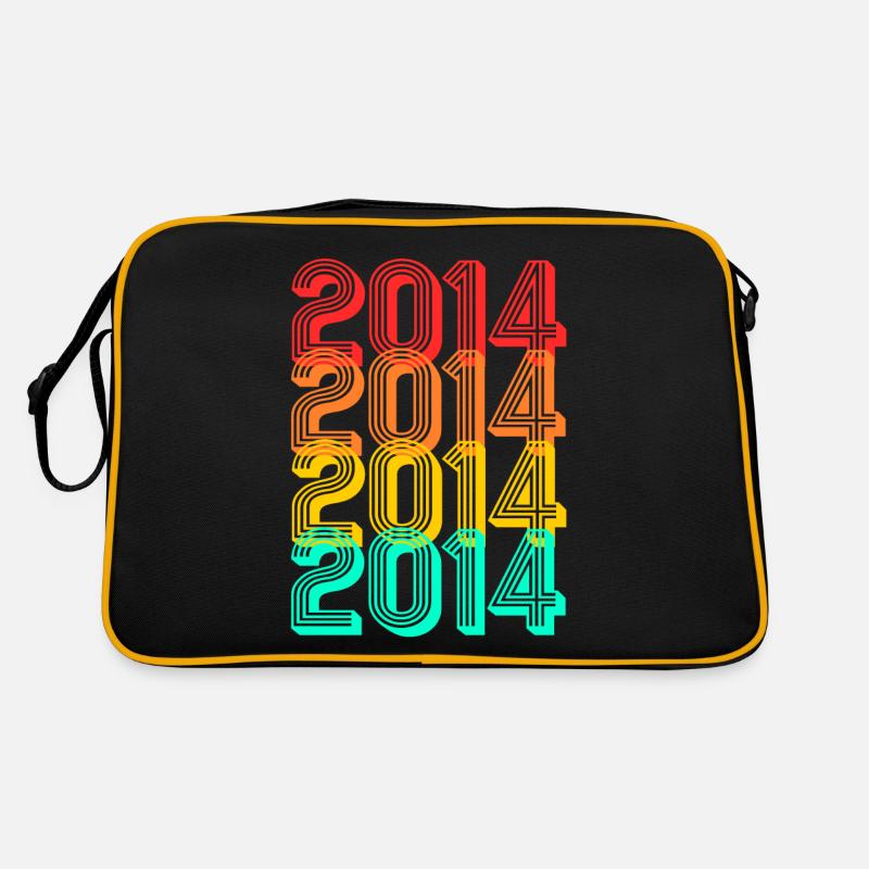 2014 né millésime 2014 anniversaire cadeau Sac Retro