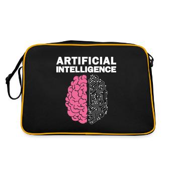 IA Intelligence Artificielle - Sac Retro - noir/or - Dos