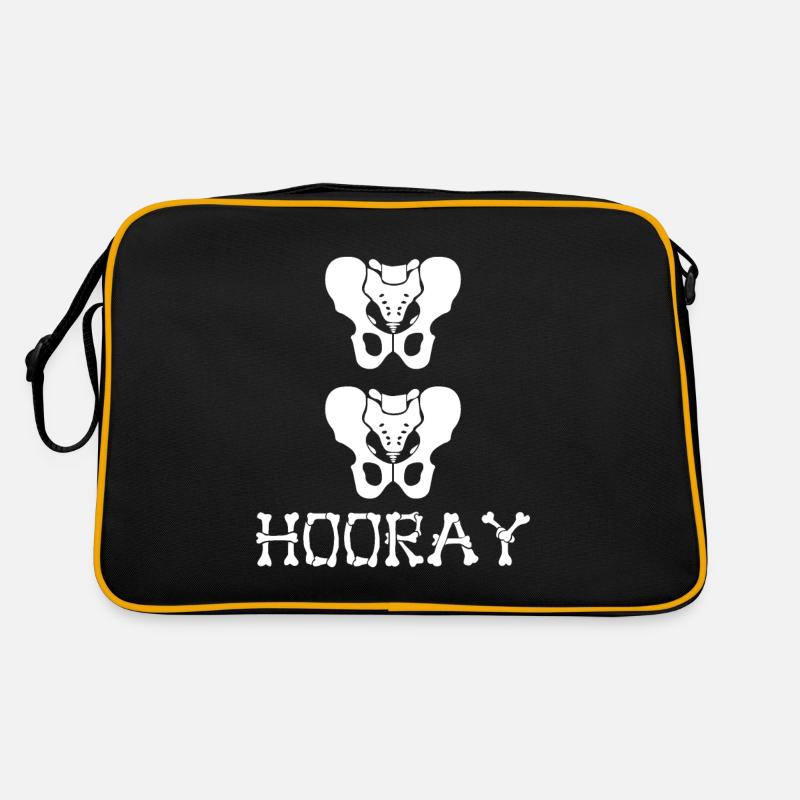 Lustige Anatomie Hüfte Retro Tasche
