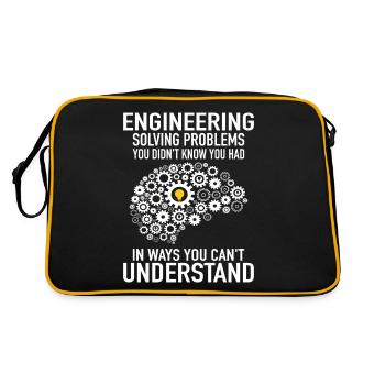 Engineer Engineering Engineer Gear Technician - Retro Bag - black/gold - Back