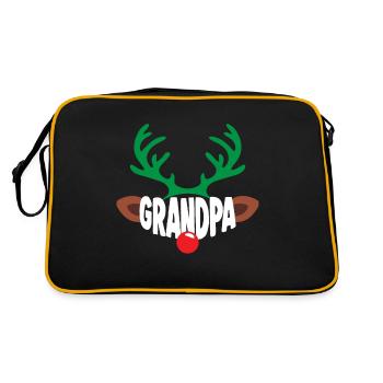 Vêtements de Noël de Grand-père de Noël pour rennes - Sac Retro - noir/or - Dos