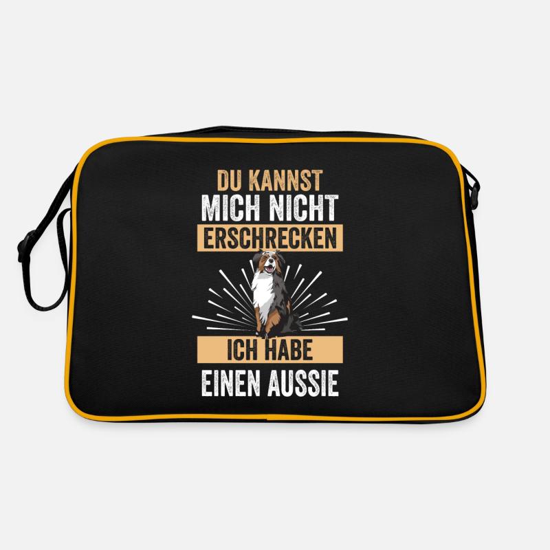 Australian Shepherd Hund Aussie Retro Tasche