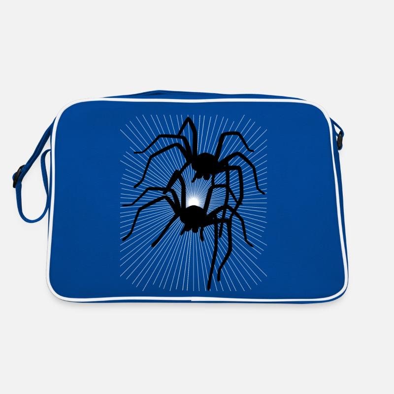 Spinne Spinnen Tiere Kriechen krabbeln Ekel Horror Retro Tasche