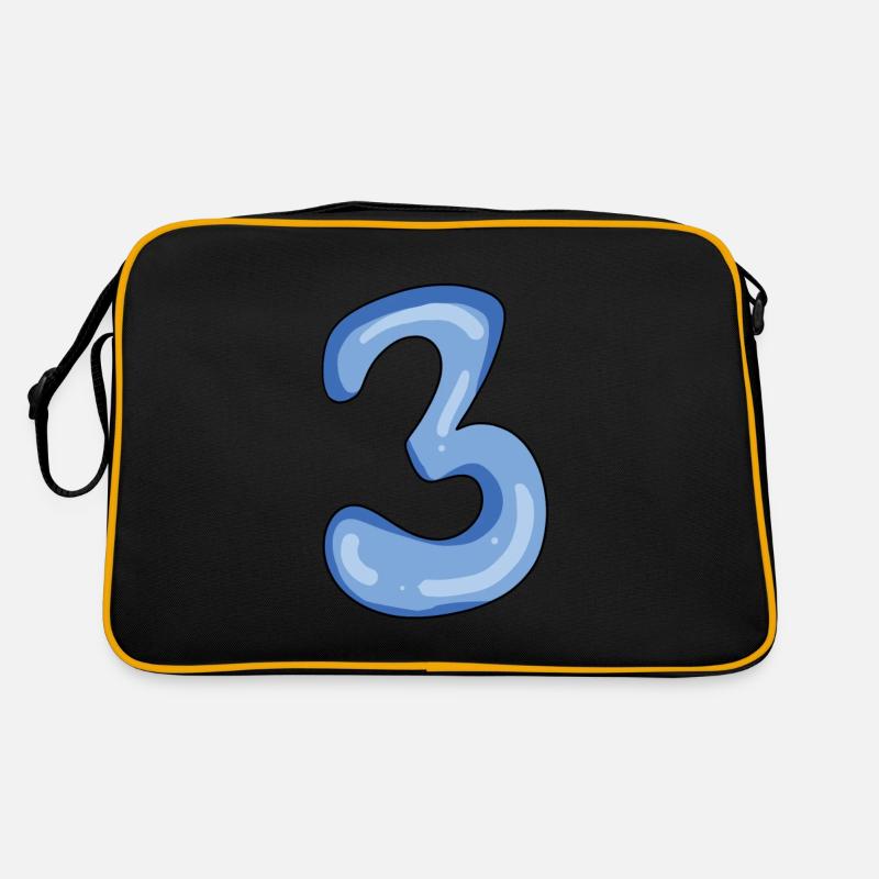 3 - Retro Tasche - Schwarz/Gold
