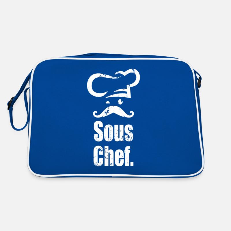 Sous Chef - Head Chef Chef with mustache Retro Bag
